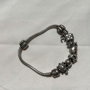 Pandora bracelet with 9 charms